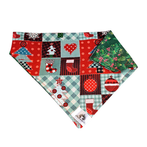 Foulard 2 en 1 de Noël pour grand chien - NG002