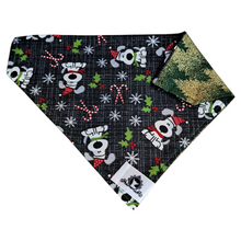 Charger l&#39;image dans la galerie, Foulard 2 en 1 de Noël pour grand chien - NG012
