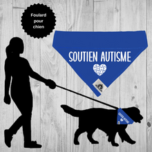 Charger l&#39;image dans la galerie, Foulard pour chien - SOUTIEN AUTISME - Chien d&#39;assistance
