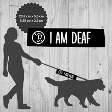 Charger l&#39;image dans la galerie, Leash sleeve - I AM DEAF
