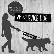 Charger l&#39;image dans la galerie, Leash sleeve - SERVICE DOG
