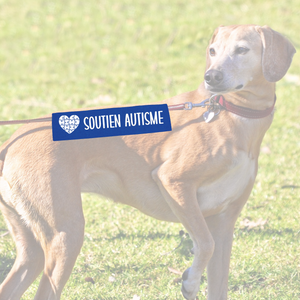 Manchon de laisse SOUTIEN AUTISME pour Chien d'assistance